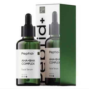 Peptid+ AHA+BHA Complex Facial Serum 1.01 OZ/30ML NIB $39